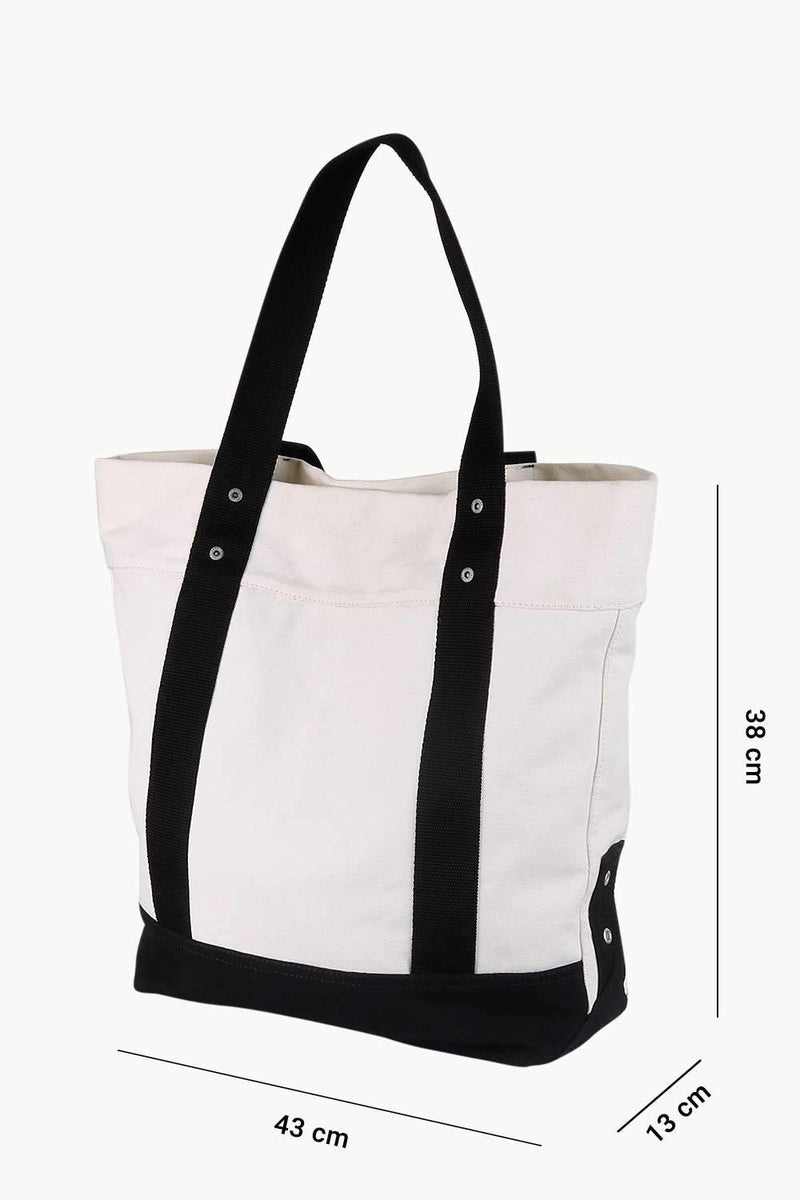 Throw In Oatmeal Canvas Tote Bag