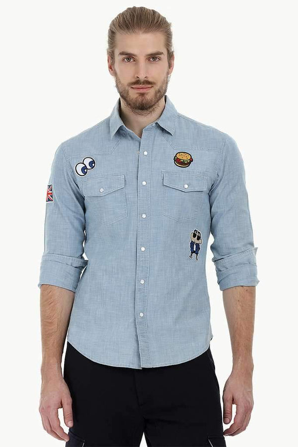 Casual Appliqued Shirt