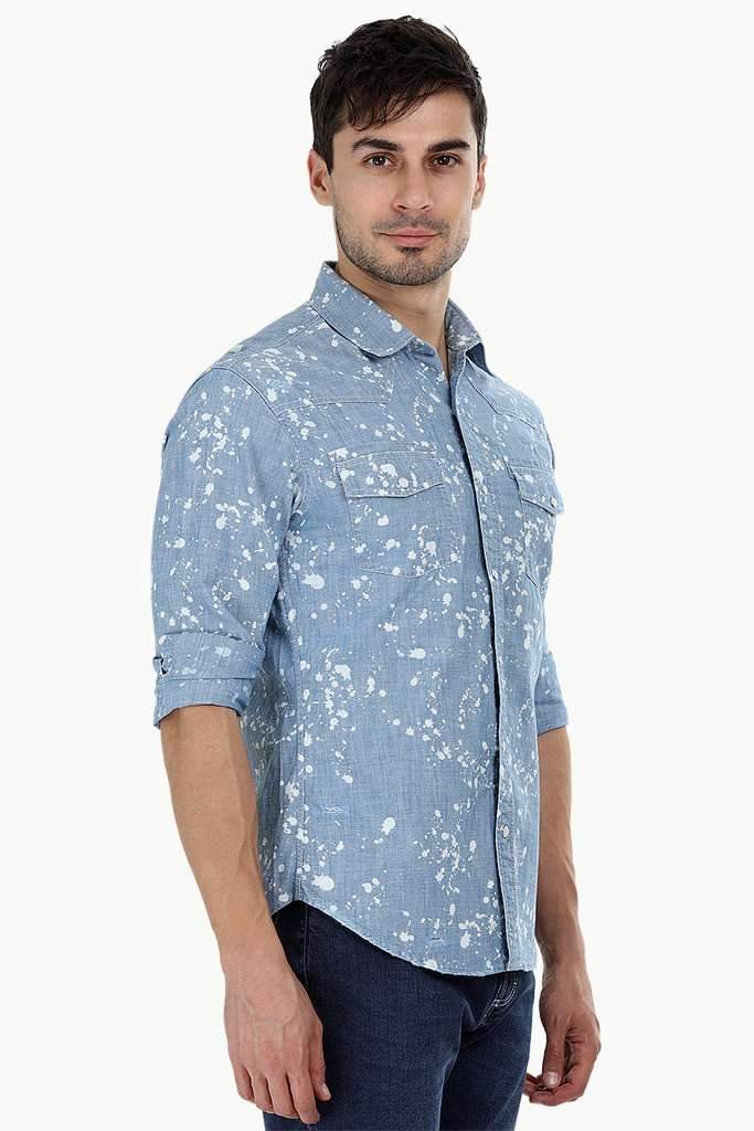 Washed Splatter Paint Shirt