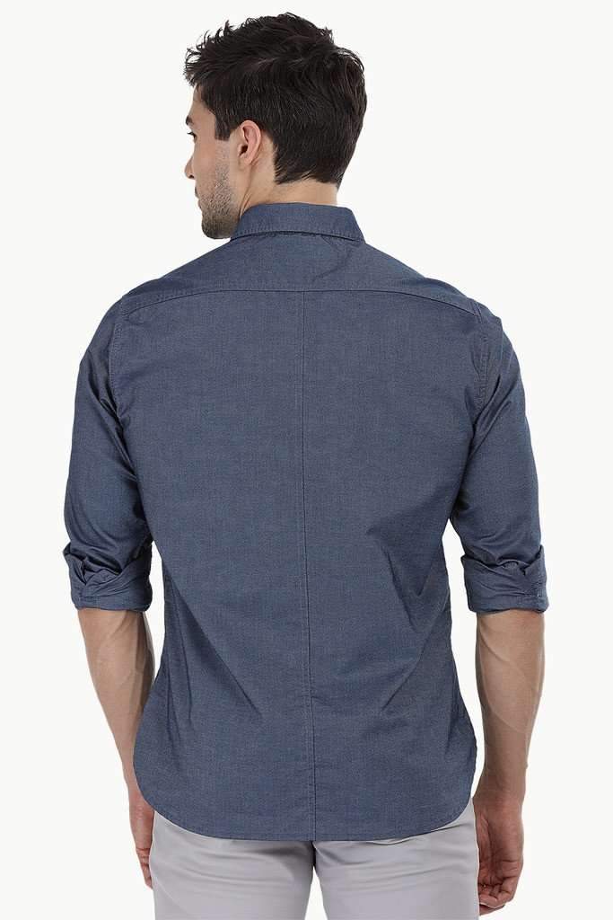 Shirt with Box Pleated Pockets