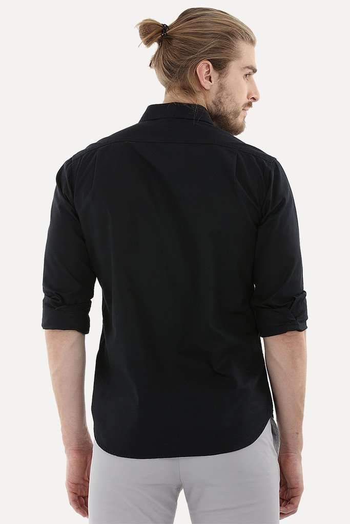 Shirt with Box Pleated Flap Pockets