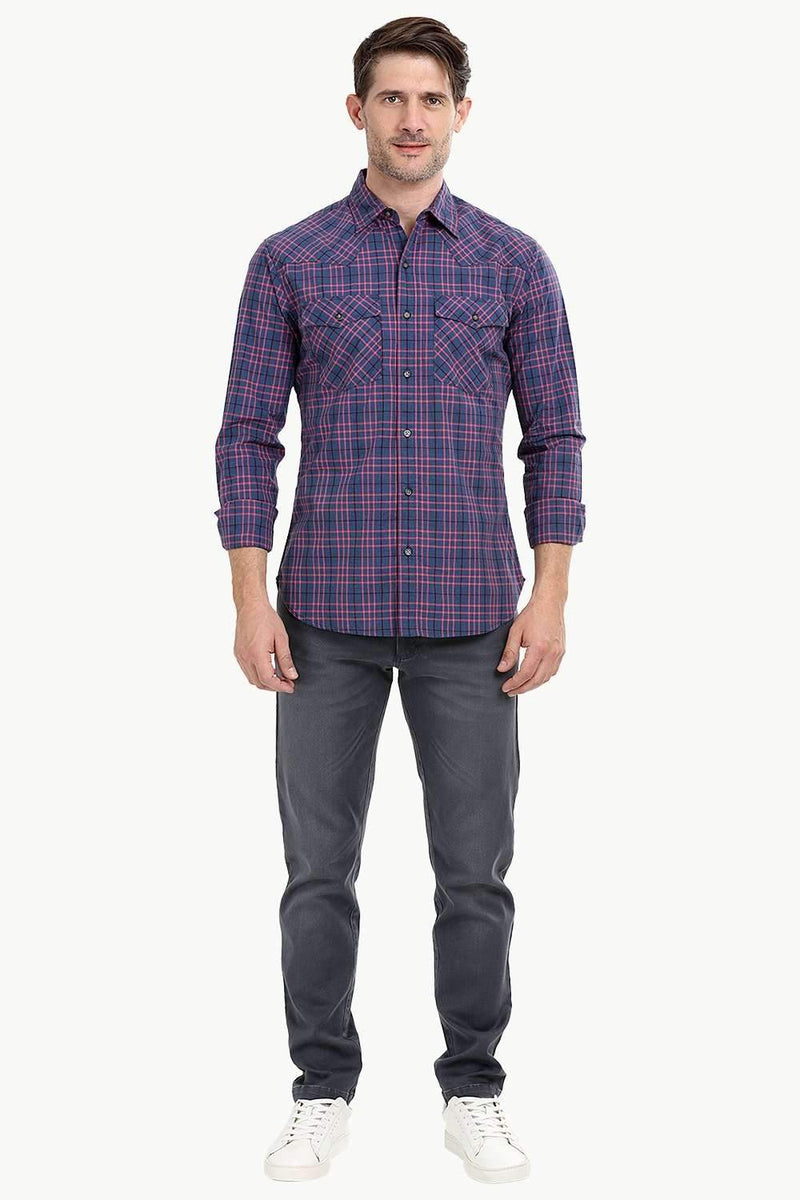 Men's Tattersall Western Check Shirt