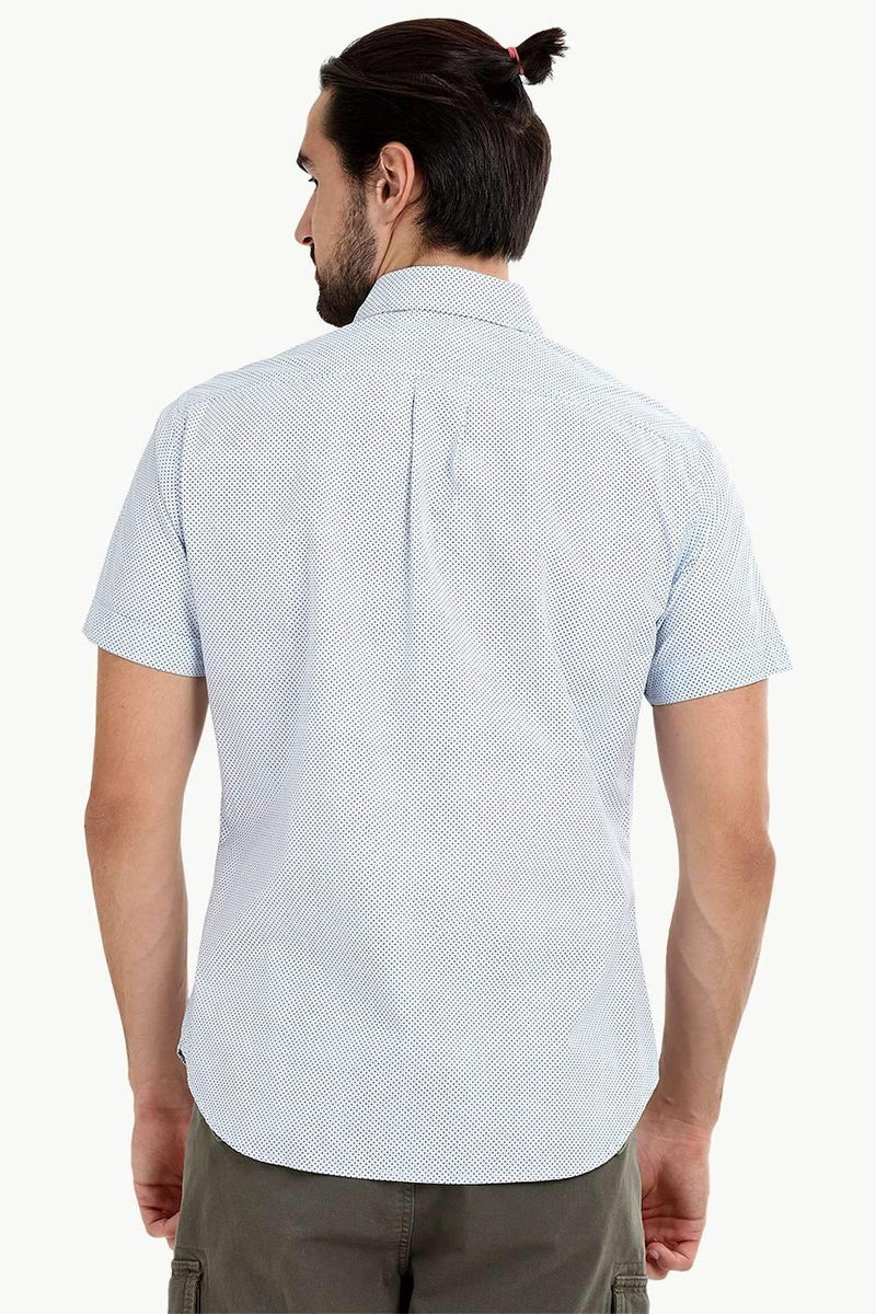 Men's Dot Print Summer Shirt