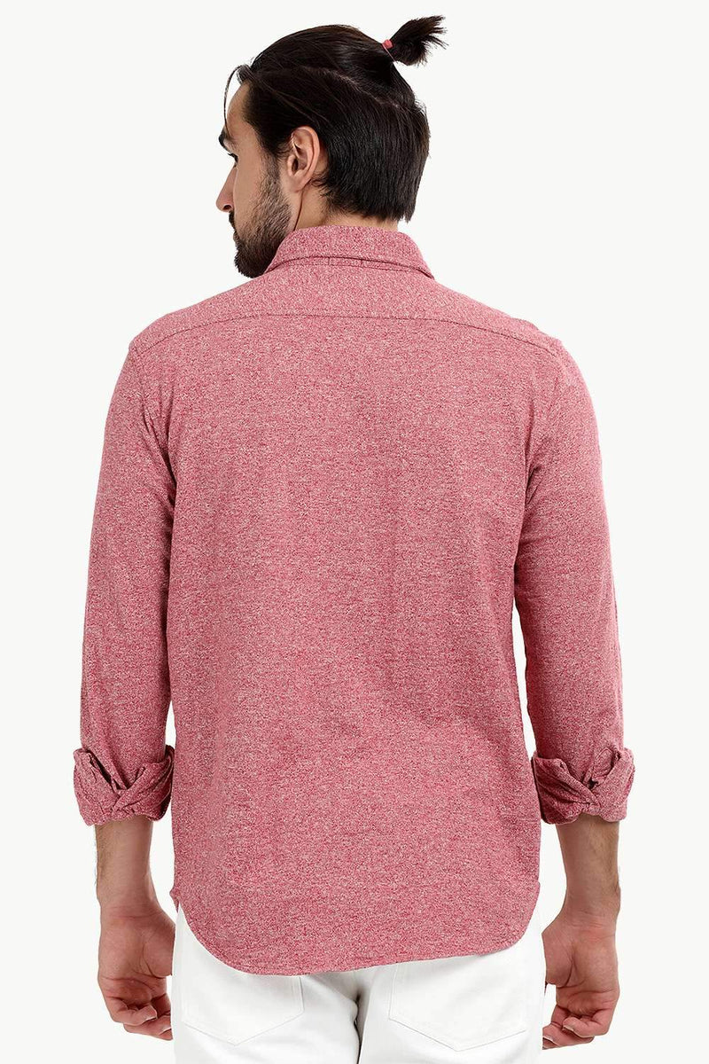 Men's Heather Pink Knit Shirt