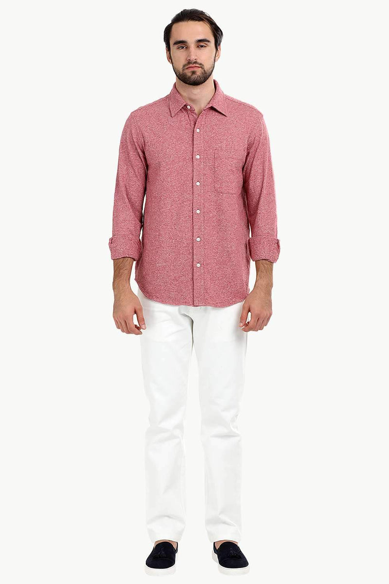 Men's Heather Pink Knit Shirt