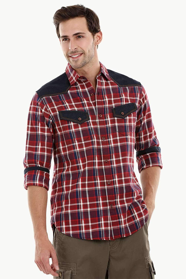 Casual Denim Twin Pocket Summer Shirt