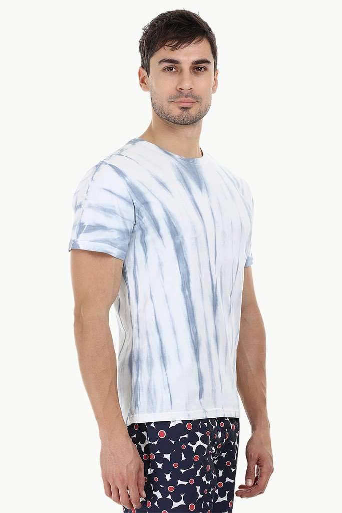 Linear Tie Dye Stripe T-Shirt