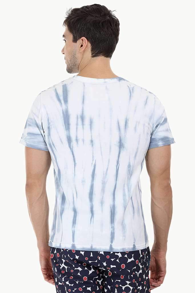 Linear Tie Dye Stripe T-Shirt