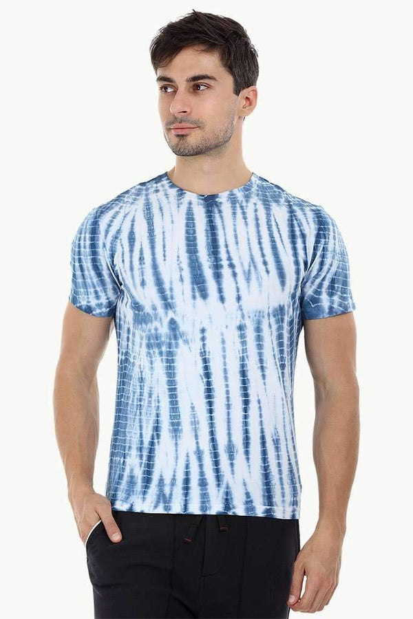 Linear Tie Dye Stripe T-Shirt