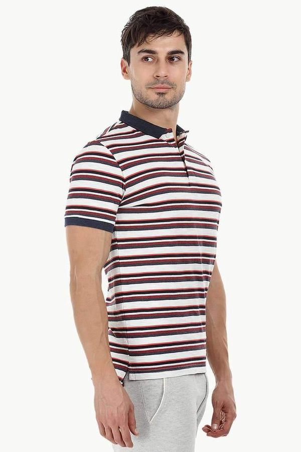 City Striped Polo T-Shirt