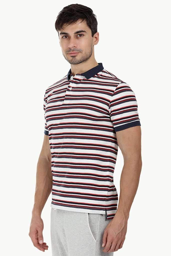 City Striped Polo T-Shirt