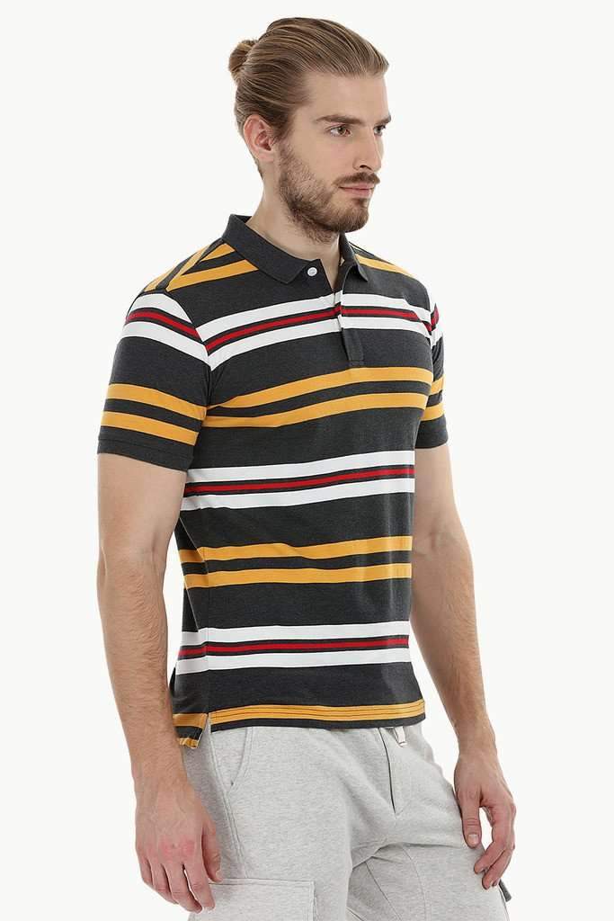 City Striped Polo T-Shirt
