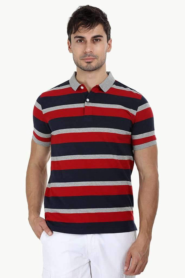 City Striped Polo T-Shirt