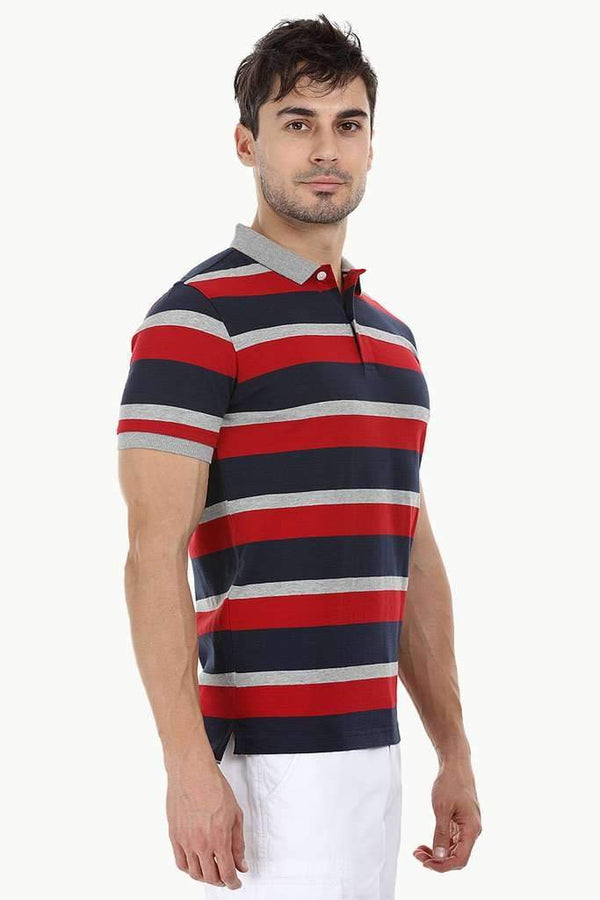 City Striped Polo T-Shirt