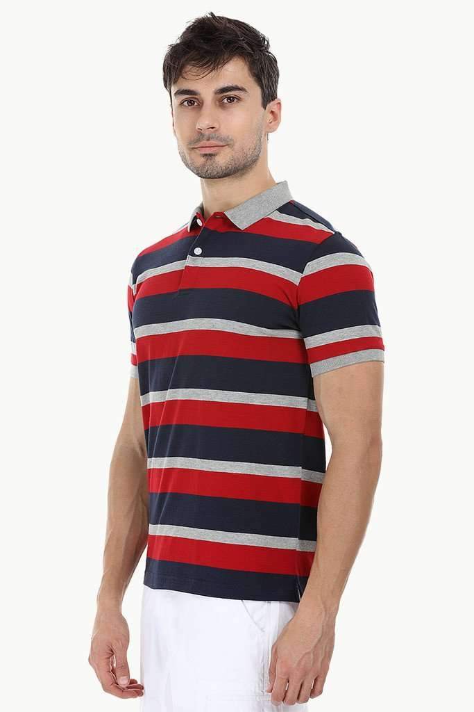 City Striped Polo T-Shirt