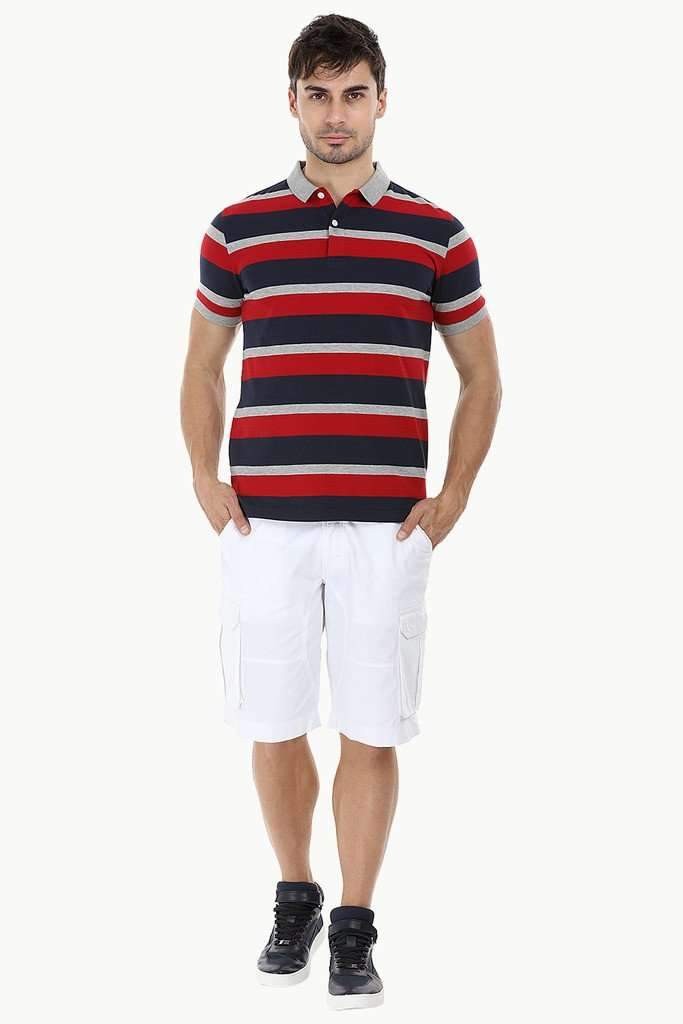 City Striped Polo T-Shirt