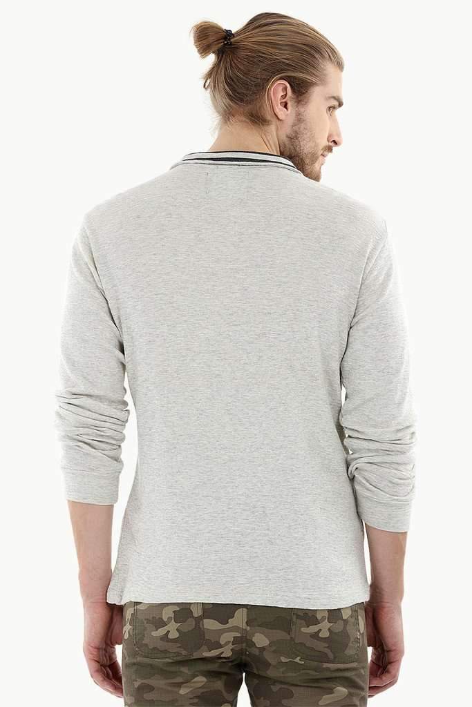 Lightweight Mock Collar Sweatshirt
