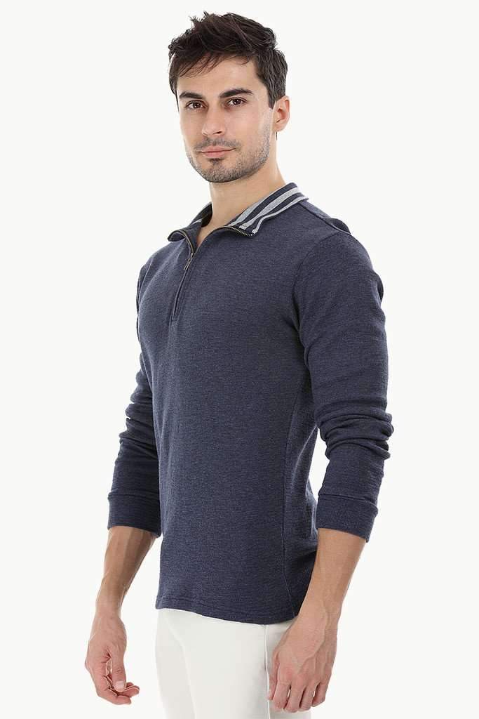 Lightweight Mock Collar Sweatshirt