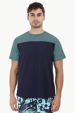 Cut & Sew Stripe T-Shirt