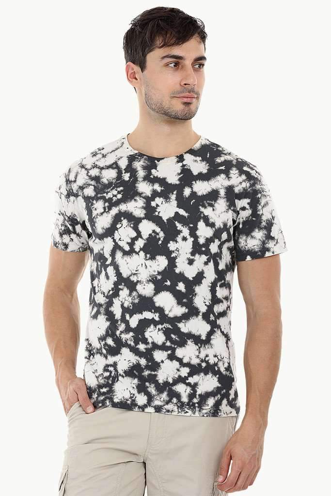 Blotch Effect Tie Dye T-Shirt