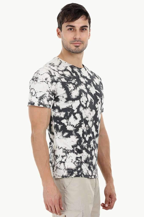 Blotch Effect Tie Dye T-Shirt