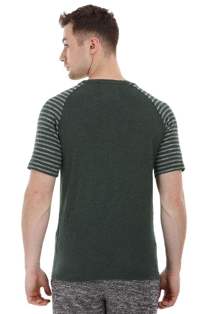 Raglan Sleeves Green T-Shirt