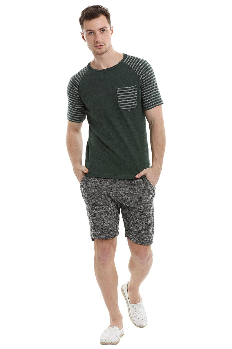 Raglan Sleeves Green T-Shirt
