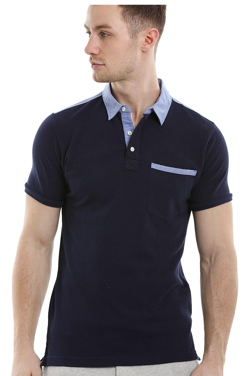 Pique Navy Polo T-shirt