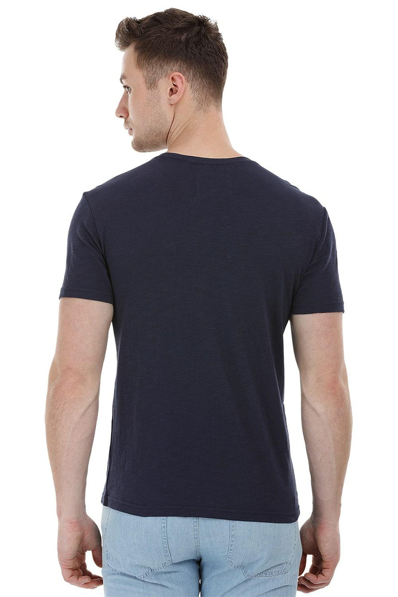 Navy Contrast Pocket T-Shirt