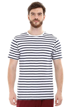 Nautical Stripe Knit Crew T-Shirt