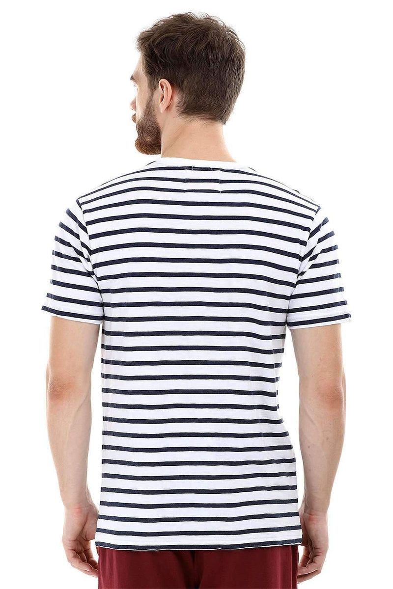 Nautical Stripe Knit Crew T-Shirt