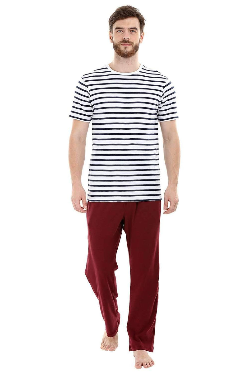 Nautical Stripe Knit Crew T-Shirt