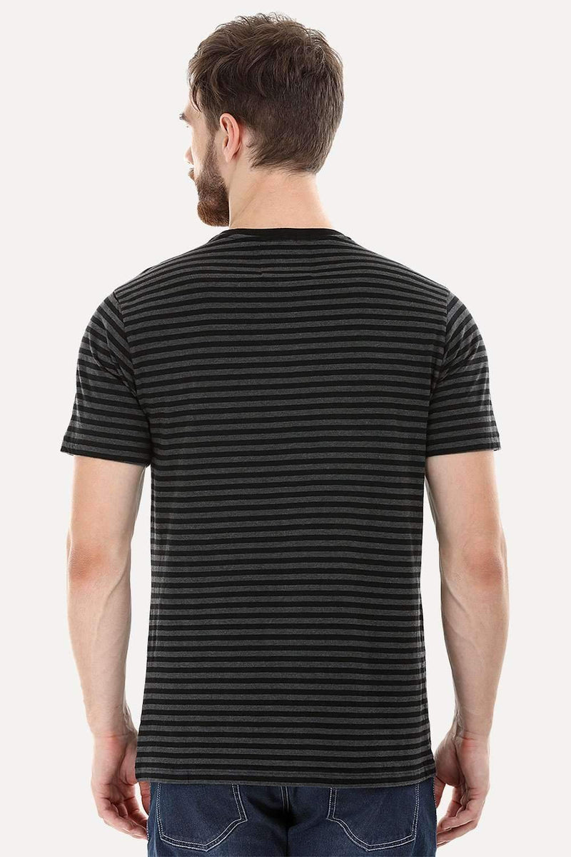 Charcoal Stripe Crew T-Shirt