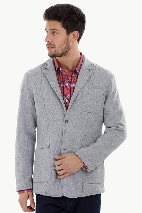 3 Button Fleece Blazer