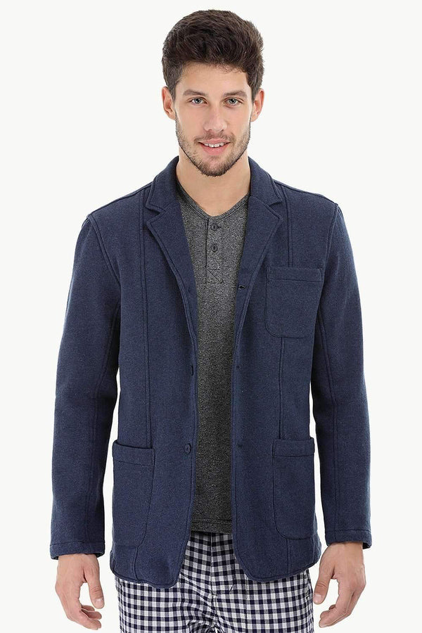 3 Button Fleece Blazer