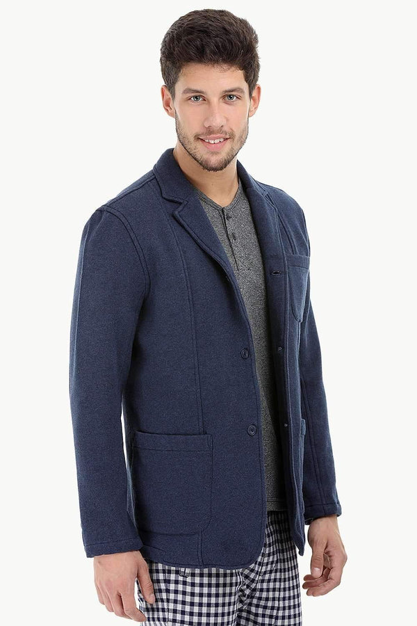 3 Button Fleece Blazer