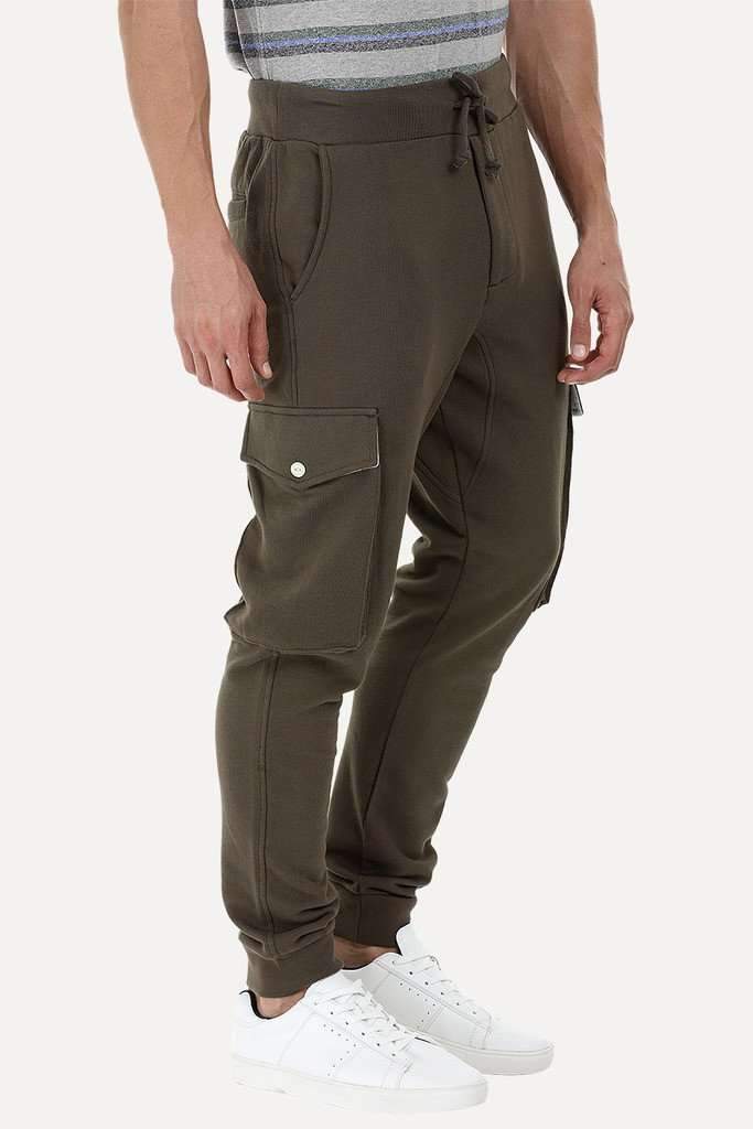 Knitted Cargo Cuff Jogger Sweatpants