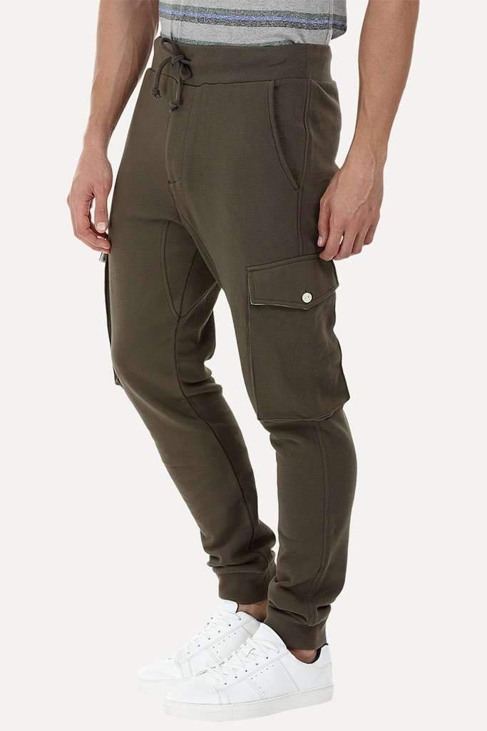 Knitted Cargo Cuff Jogger Sweatpants