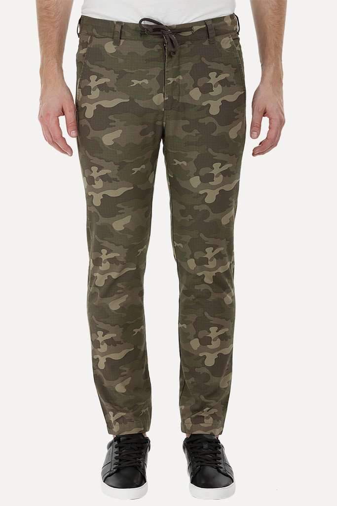 Camo Print Pull On Pants