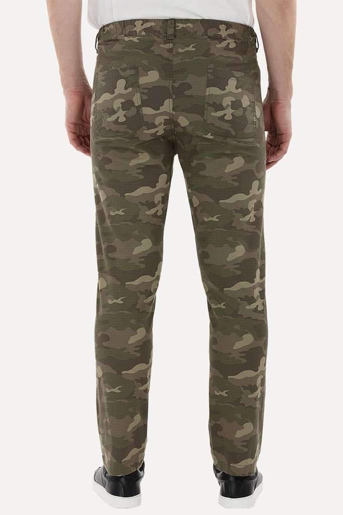 Camo Print Pull On Pants