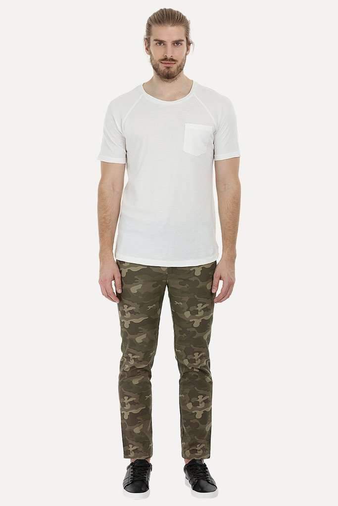 Camo Print Pull On Pants