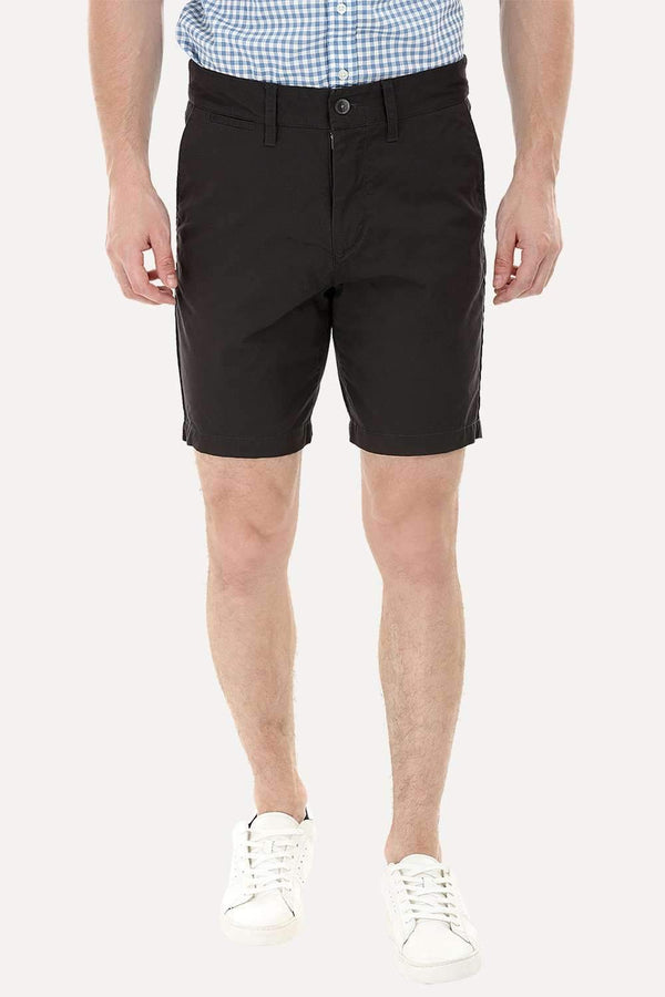 Dark Grey Twill Chino Shorts