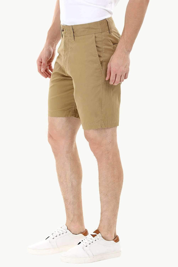 Khaki Twill Summer Chino Shorts