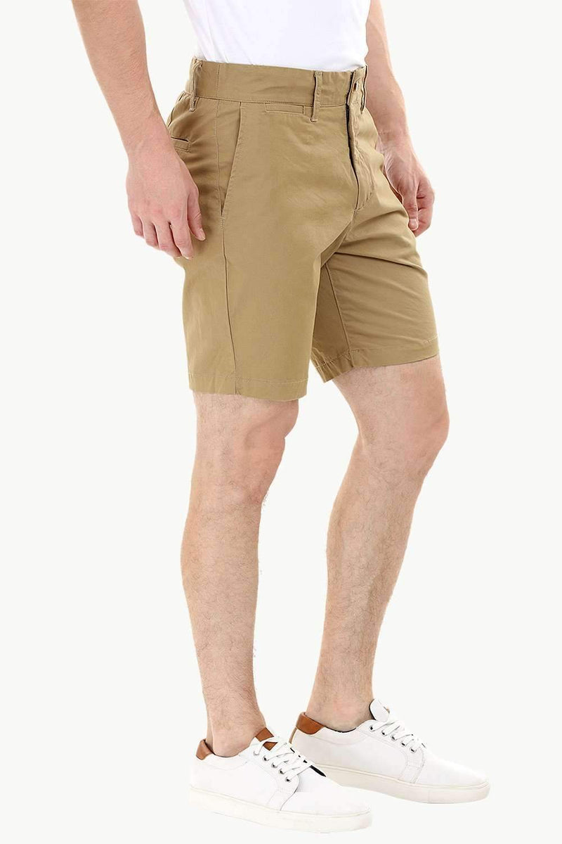 Khaki Twill Summer Chino Shorts