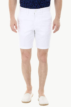 White Twill Summer Chino Shorts