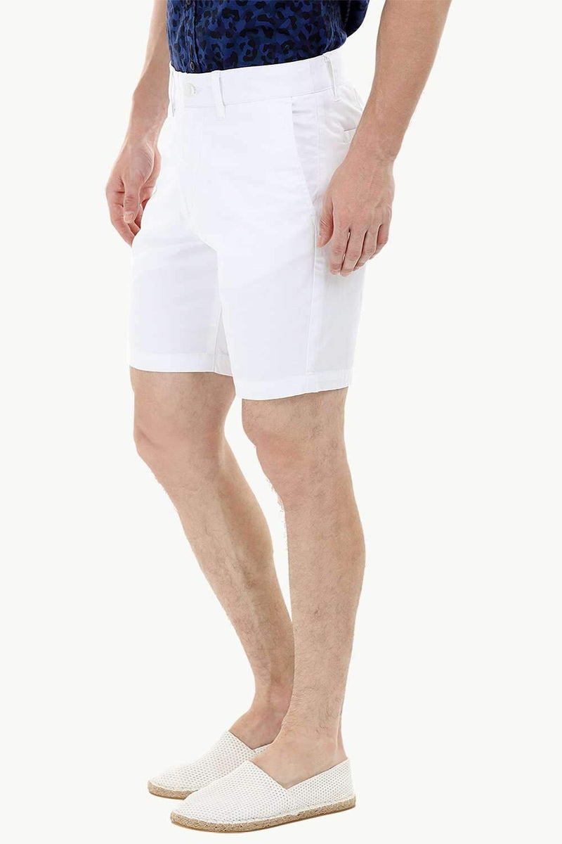 White Twill Summer Chino Shorts