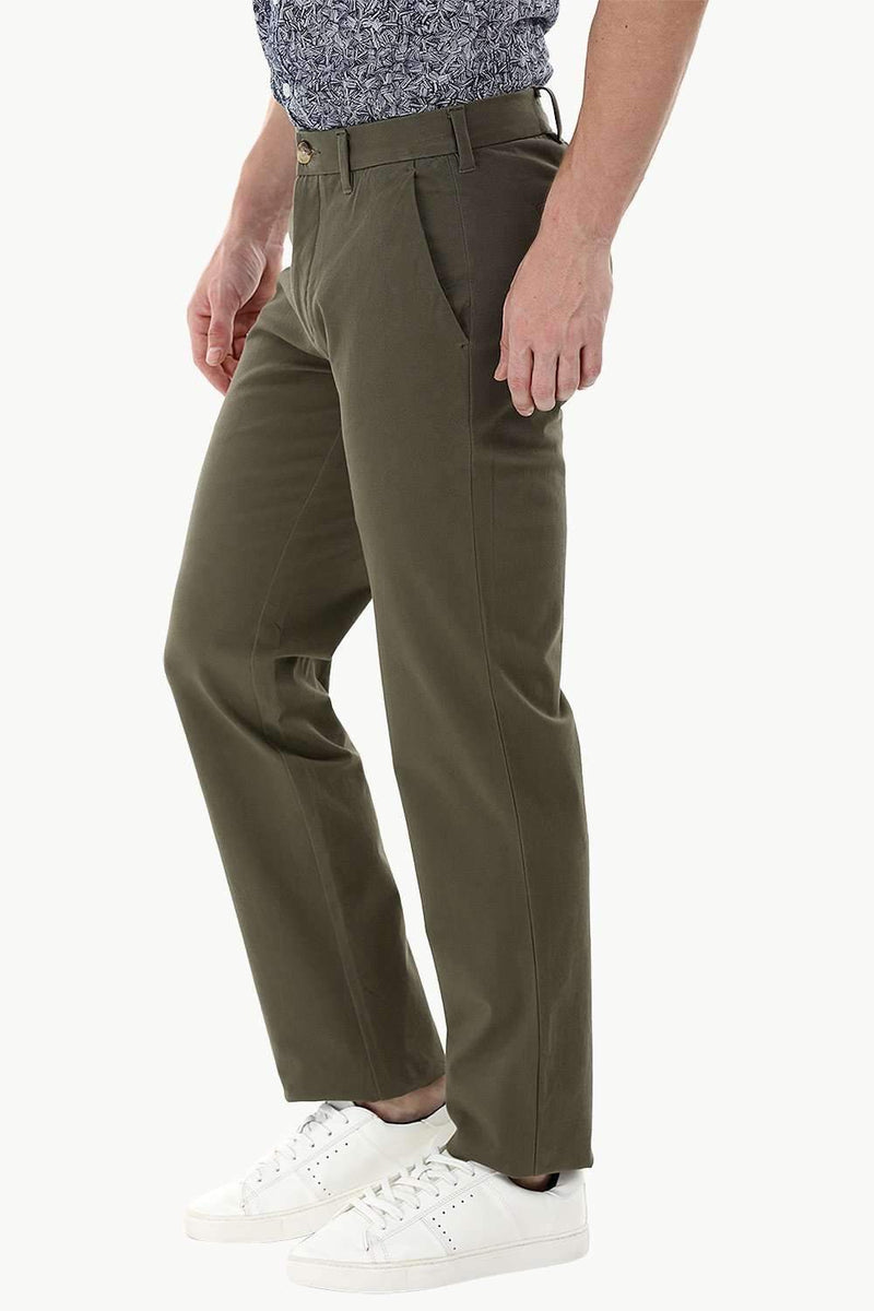 Olive Standard Fit Chino Pants