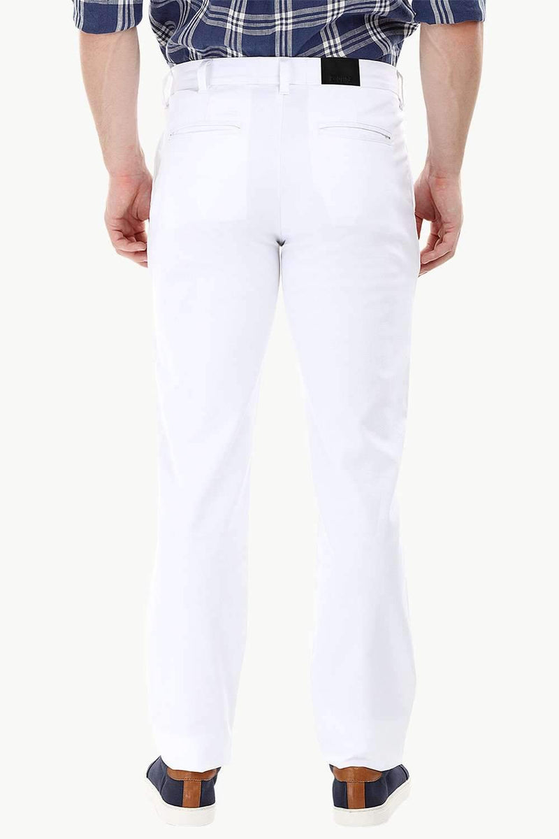 White Standard Fit Chino Pants