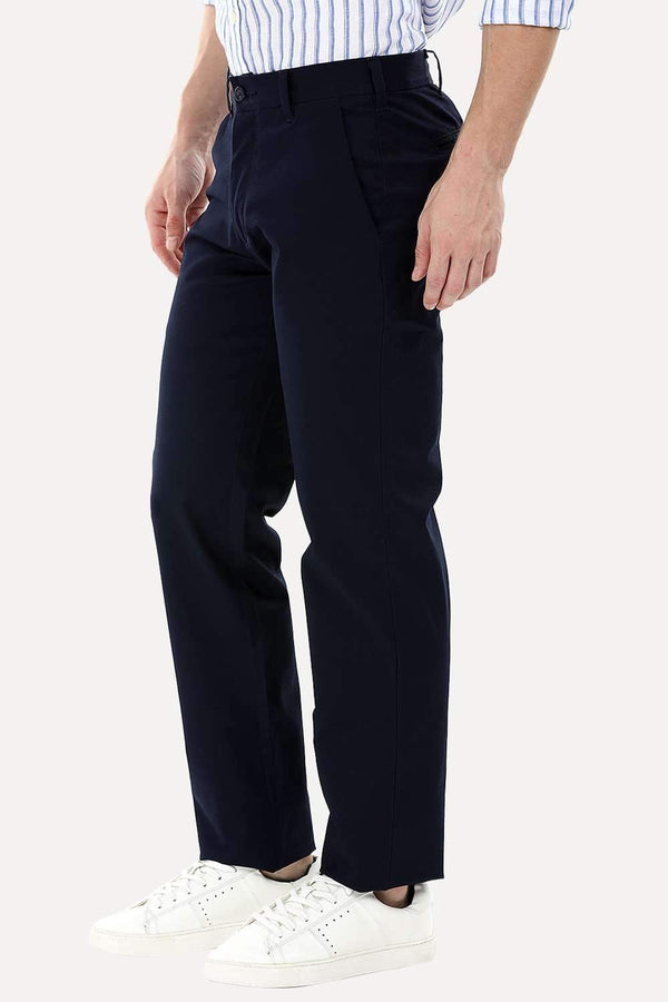 Navy Standard Fit Chino Pants