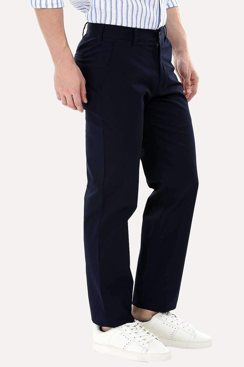 Navy Standard Fit Chino Pants